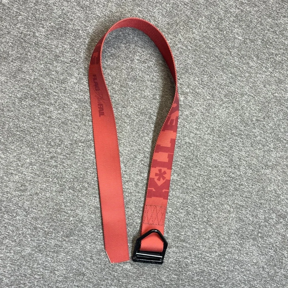Flag Nor Fail Kill Everything Mens Web Belt Red Nylon D-Ring Buckle 37.5 Inch